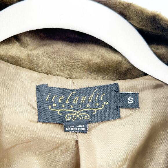 Icelandic Design Womens Vintage Floral 100% Wool Cardigan Sweater Jacket Size S - Picture 4 of 7